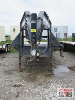 2002 PJ Tandem Dual Gooseneck 102"x26' Dovetail Trailer, Spring Assist Flip Up Ramps, Pull Up