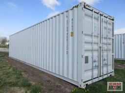 2023 40' Cargo Shipping Container 4-92" Double Doors On The Side And Rear Doors, One Trip Use