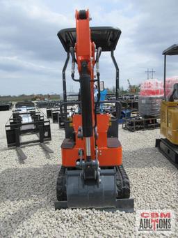 2024 AGROTK LH12R 1 Ton Mini Excavator 420cc Gas Electric Start, Open Station ROPS, 14" Bucket,