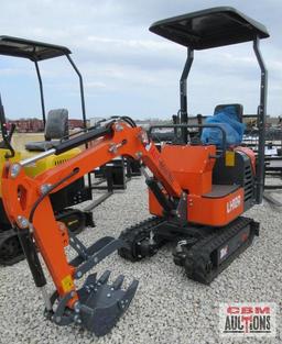 2024 AGROTK LH12R 1 Ton Mini Excavator 420cc Gas Electric Start, Open Station ROPS, 14" Bucket, 7"