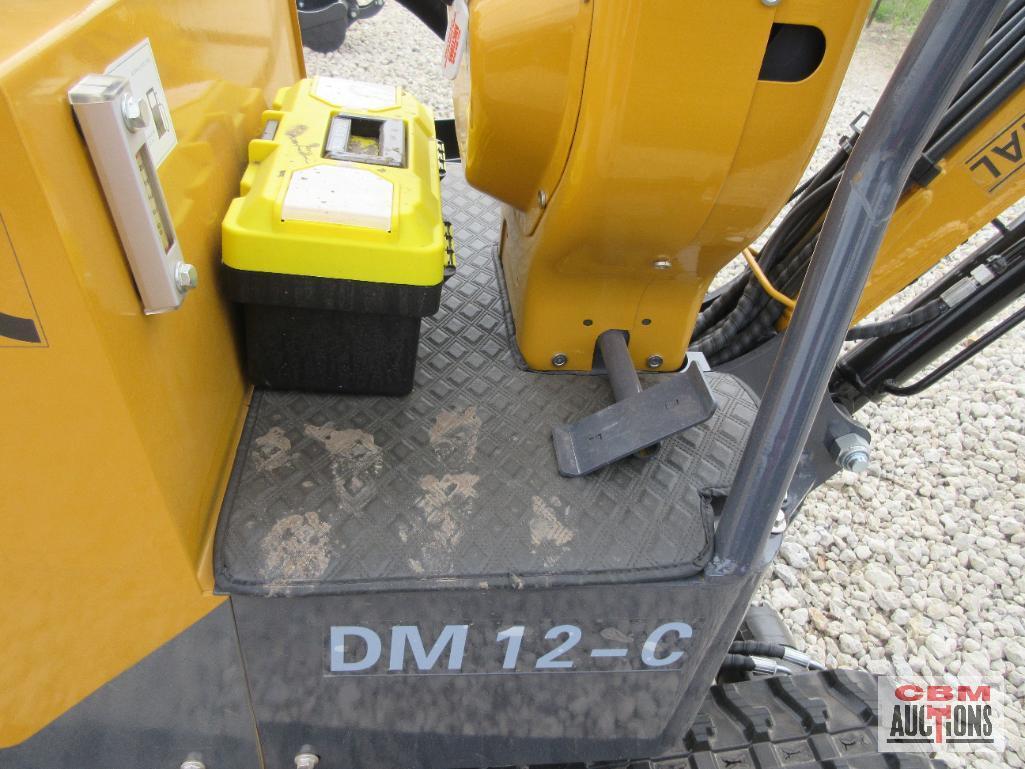 2024 AGROTK DM12-C 1 Ton Mini Excavator 13.5 HP Briggs & Stratton Gas Electric Start, Open Stati