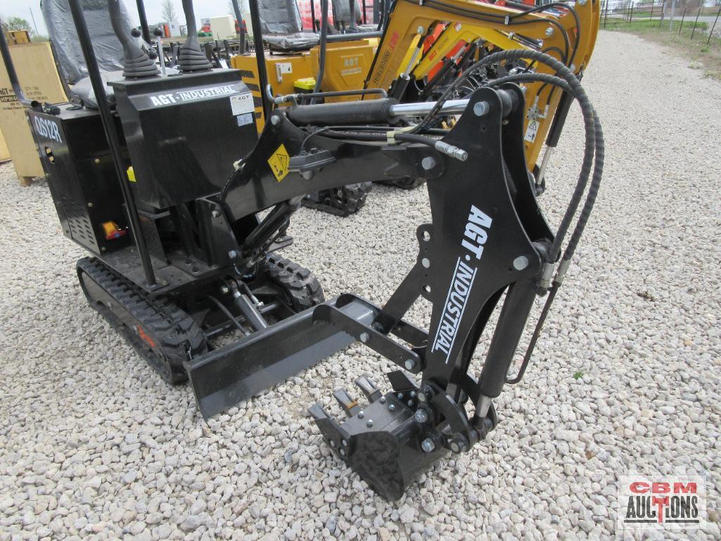 2024 AGROTK QS12R 1 Ton Mini Excavator 13.5 HP Briggs & Stratton Gas Electric Start, Open Statio