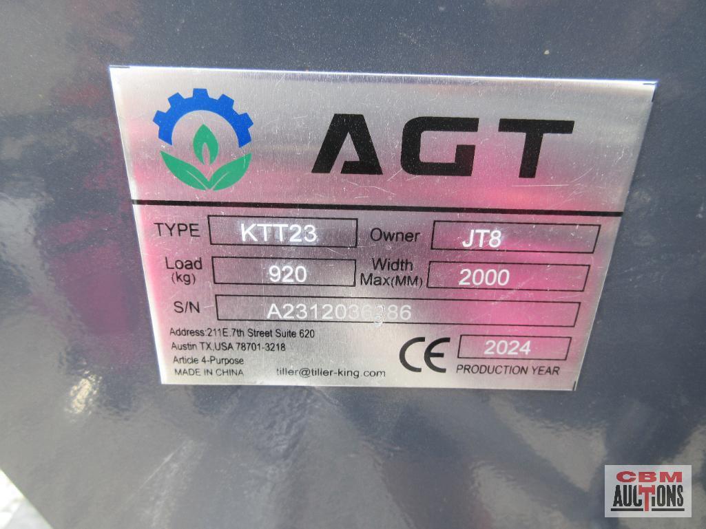 AGT KTT23 Mini Skid Steer Track Loader, 739cc Engine, Rubber Tracks, Quick Attach 32" Smooth Bucket,