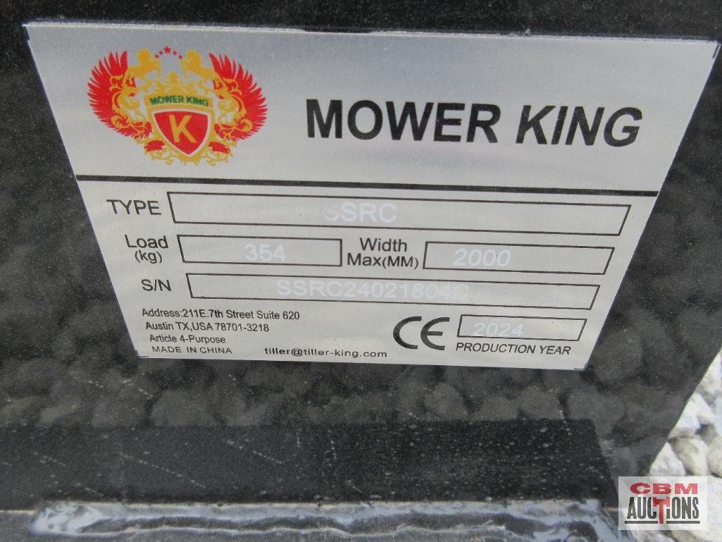 Mower King SSRC72 72" Skid Steer Brush Cutter Mower, Hoses & Couplers S#804C SHIPPED WITH NO OIL IN