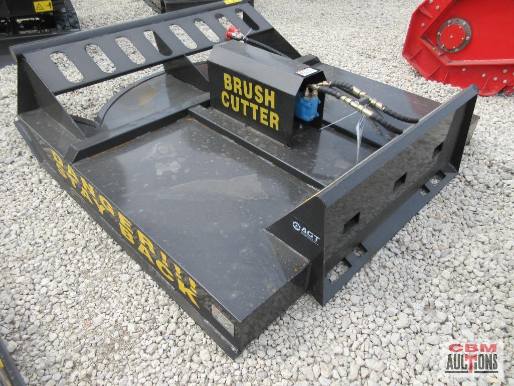Mower King SSRC72 72" Skid Steer Brush Cutter Mower, Hoses & Couplers S#804C SHIPPED WITH NO OIL IN
