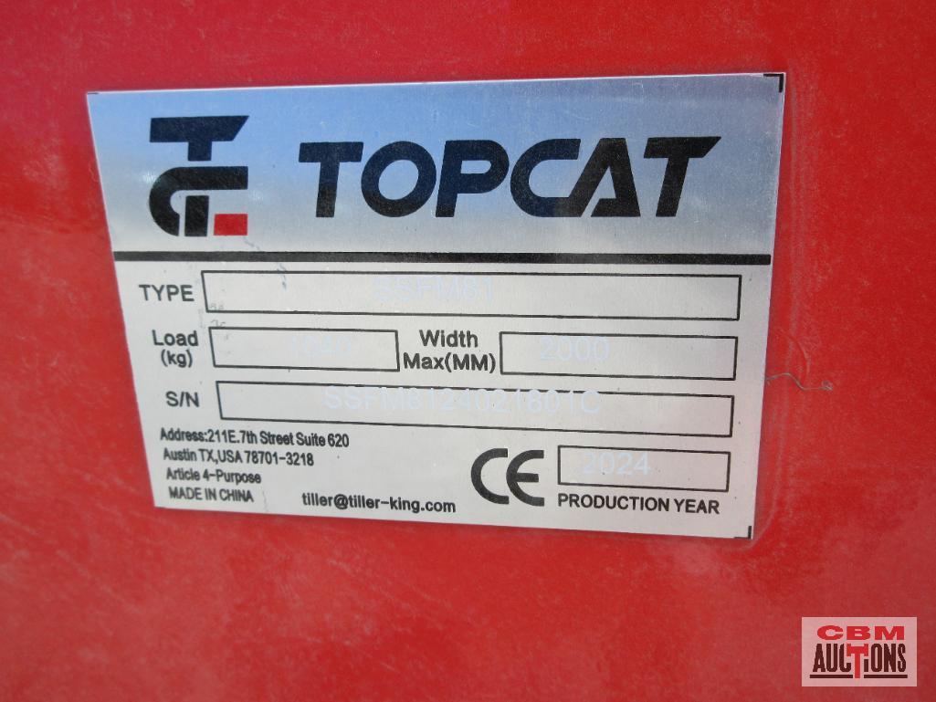 TOPCAT SSFM81 81'' Skid Steer Forestry Drum Mulcher, 8" Capacity, 24-32 GPM S#801C SHIPPED WITH