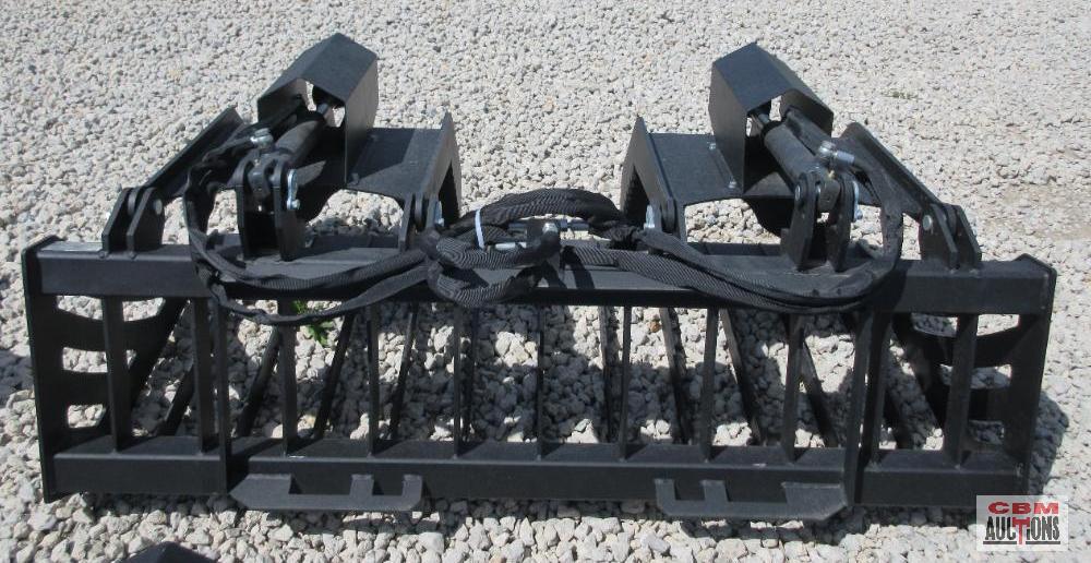 Greatbear 72" Skid Steer Rock Grapple With Hoses & Ends *1