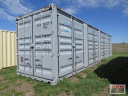 2024 40' Cargo Shipping Container 4-92" Double Doors On The Side And Rear Doors, One Trip Use