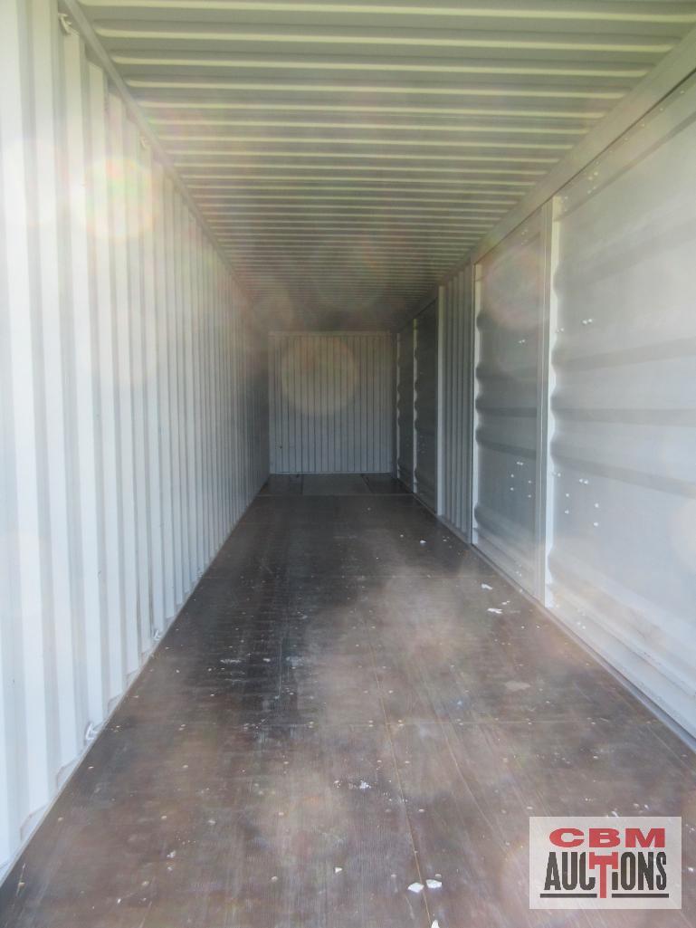 2023 40' Cargo Shipping Container 2-13' Double Doors On The Side And Rear Doors, One Trip Use