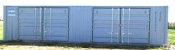 2023 40' Cargo Shipping Container 2-13' Double Doors On The Side And Rear Doors, One Trip Use