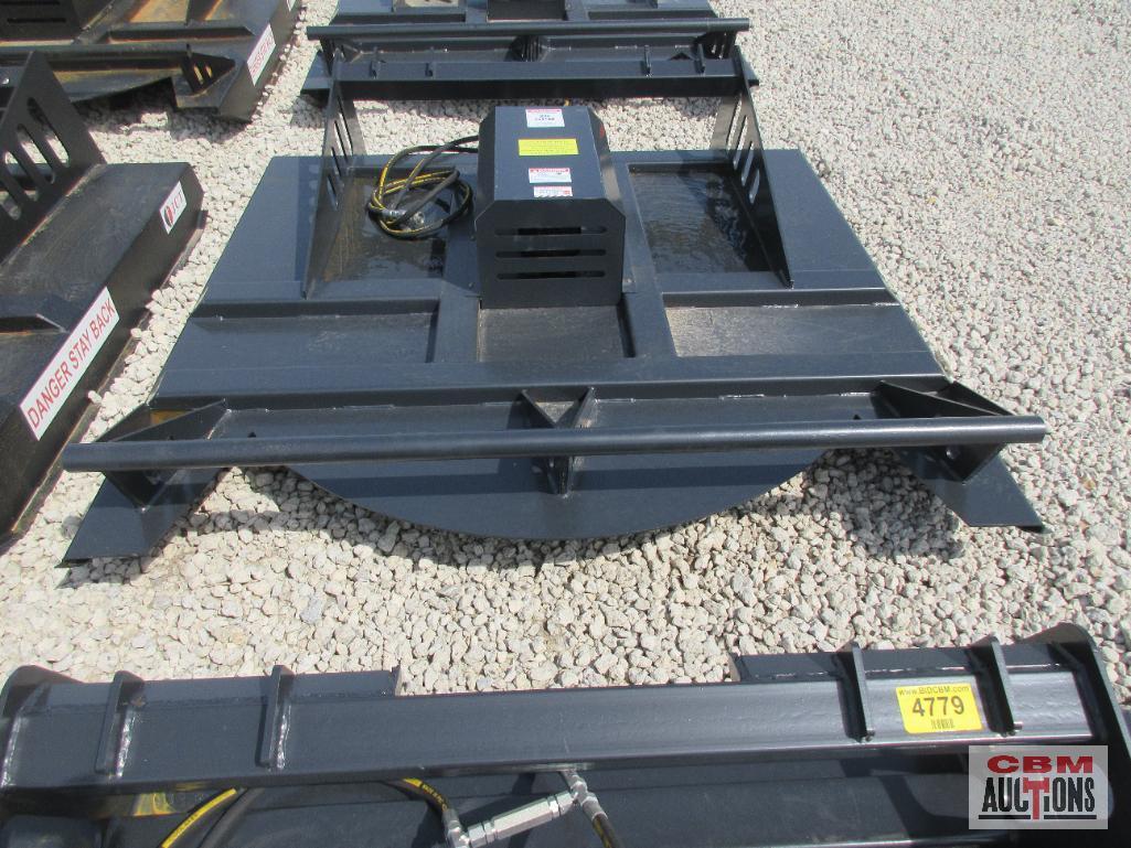 JCT 72" Skid Steer Brush Cutter Mower With Hoses & Couplers 6' Wide Deck Built With 7 Gauge Steel.