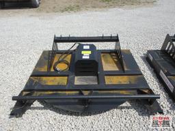 JCT 72" Skid Steer Brush Cutter Mower With Hoses & Couplers 6' Wide Deck Built With 7 Gauge Steel.