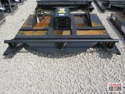 JCT 72" Skid Steer Brush Cutter Mower With Hoses & Couplers 6' Wide Deck Built With 7 Gauge Steel.