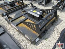 JCT 72" Skid Steer Brush Cutter Mower With Hoses & Couplers 6' Wide Deck Built With 7 Gauge Steel.