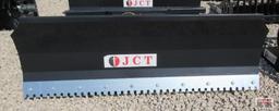 JCT 72" Skid Steer Power Angle Dozer Blade, Reversible Smooth Or Serrated Cutting Edge With Hoses &