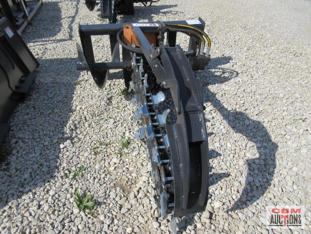 JCT Hydraulic Skid Steer Trencher, Hoses & Couplers (Unused) *2