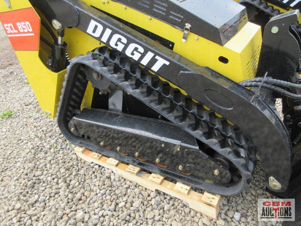 2023 Diggit SCL850 Mini Compact Track Loader, Rato R740 Gas Engine, Hand Controls, 9" Rubber Tracks,