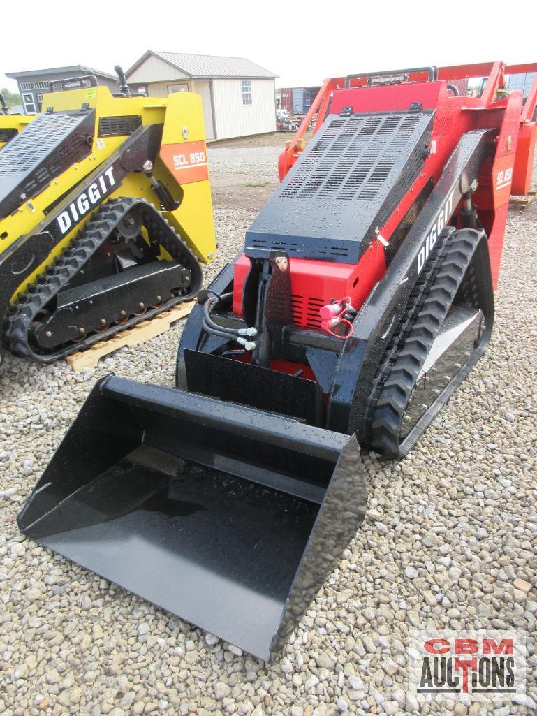 2023 Diggit SCL850 Mini Compact Track Loader, Rato R740 Gas Engine, Hand Controls, 9" Rubber Tracks,