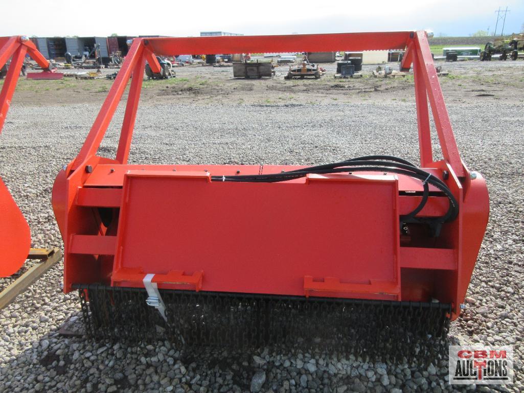 Diggit 72MM Skid Steer Forestry Drum Mulcher, Working Width: 63", Minimum Loader Power Required: 75