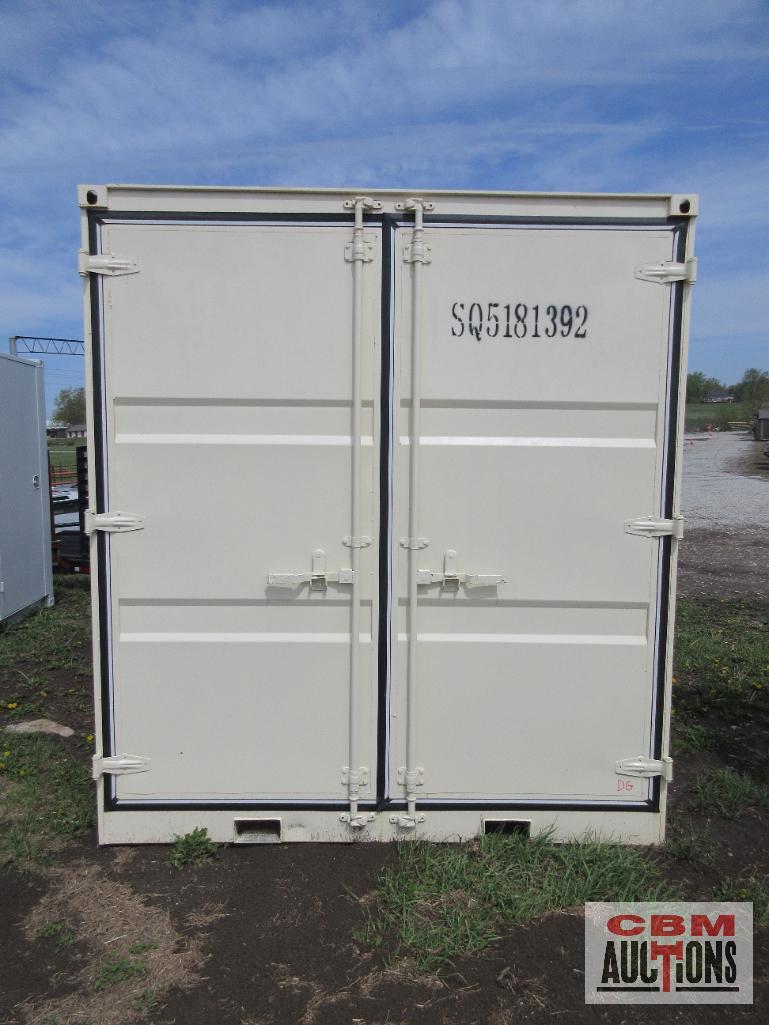 Diggit 12ft Cargo Storage Container, Single Walk Door, Window, Fork Pockets 12' L x 7' W x 7' H.