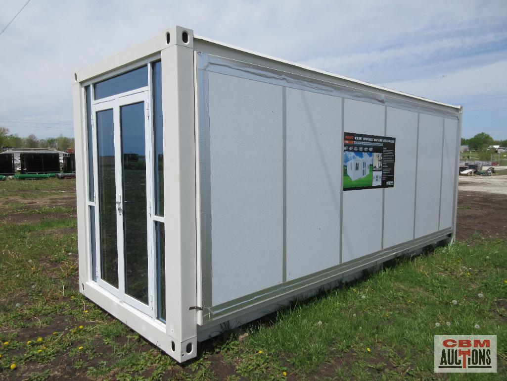 Diggit DT-20 19' x20' 400sq ft Expandable Container Modular House, Office, Hunting Cabin, 2