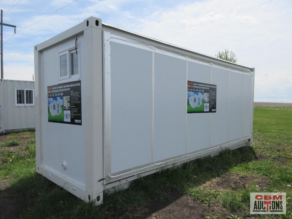 Diggit DT-20 19' x20' 400sq ft Expandable Container Modular House, Office, Hunting Cabin, 2