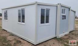 Diggit DT-20 19' x20' 400sq ft Expandable Container Modular House, Office, Hunting Cabin, 2