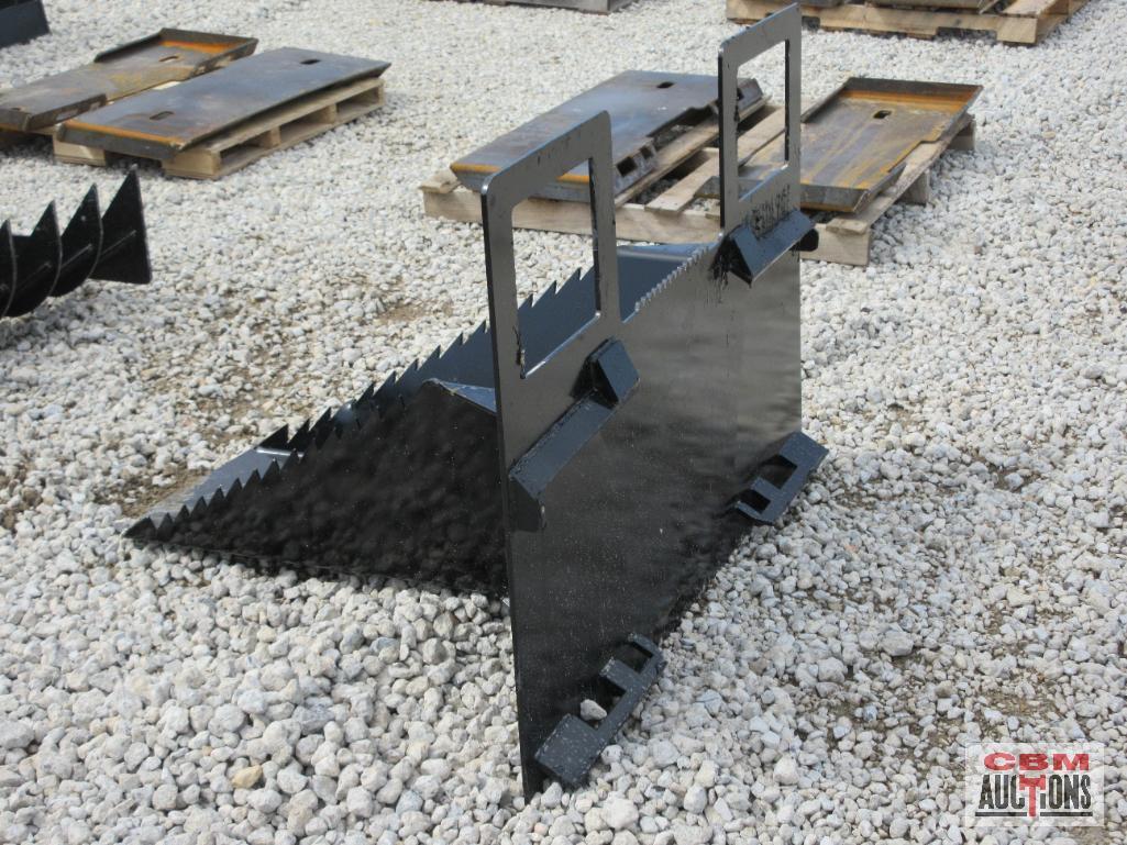 40" Skid Steer Tree Spade Ditch Stump Bucket Weighs #241 *2