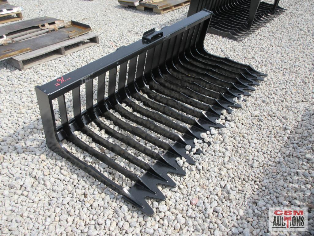 76" Skid Steer Rock Skeleton Rock Open Side Bucket #464... ...*2