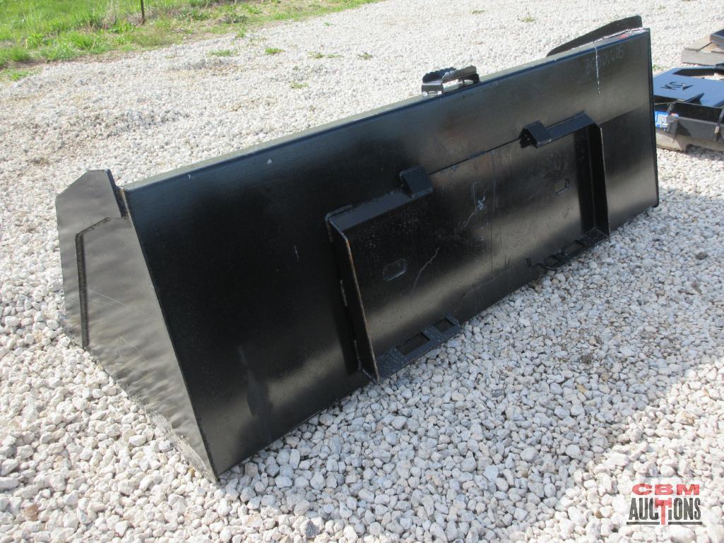 84" Skid Steer High Capacity Snow / Litter / Mulch Smooth Bucket Weighs #534 *2