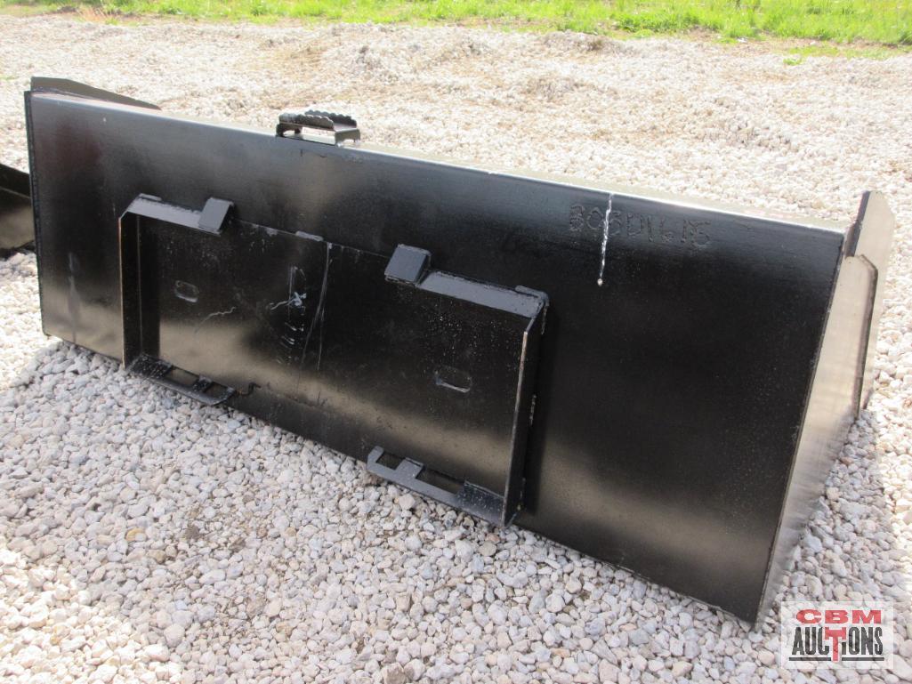 84" Skid Steer High Capacity Snow / Litter / Mulch Smooth Bucket Weighs #534 *2