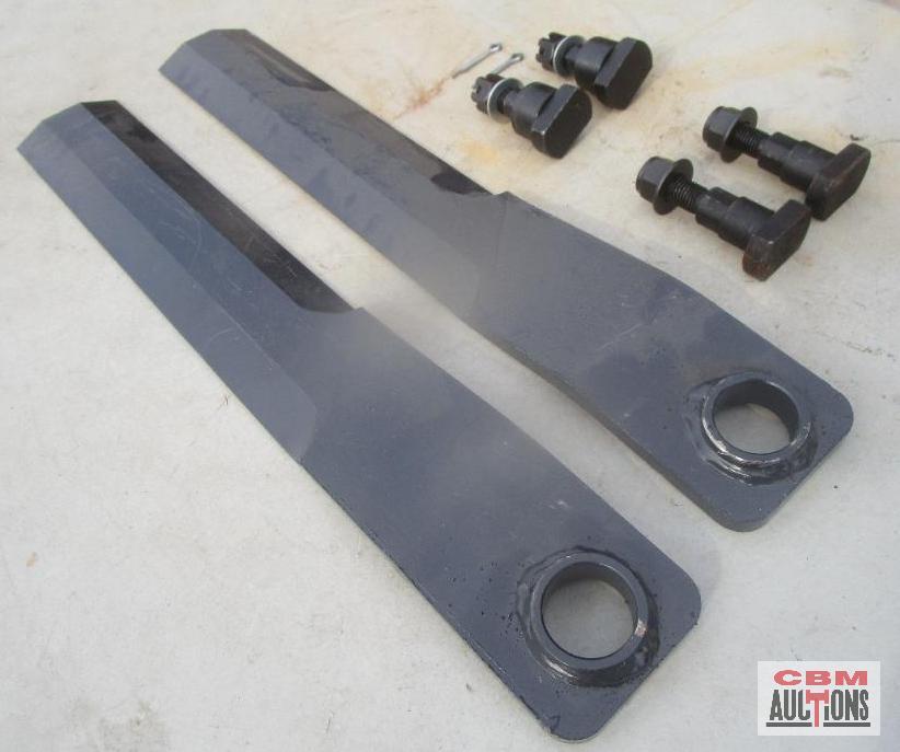 Aftermarket Brush Mower Blades & 2 Sets Of Mounting Bolts (Fits JCT & Some Others)