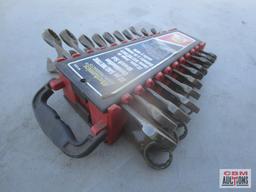 Mechanics W1090 22 Pc SAE/ Metric Combination Wrench Set *BRM