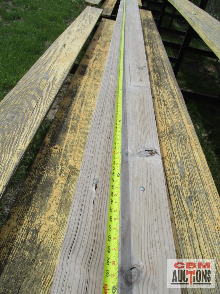 Elevated Seating Bleachers, Heavy Steel Frame With Wooden Boards