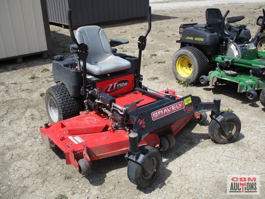 Gravely ZT 2760HP Mid-Mount Mower 27 Hp Kohler, 521 Hrs, 60" Deck S#0407 (Unknown)