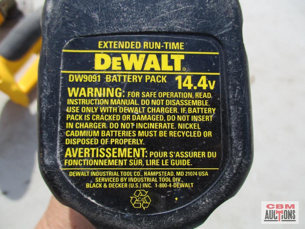 Dewalt DW9091 14.4V Battery Pack... Dewalt DC410 18V 4-1/2" Heavy...Duty Cordless Cut Off Tool - Set