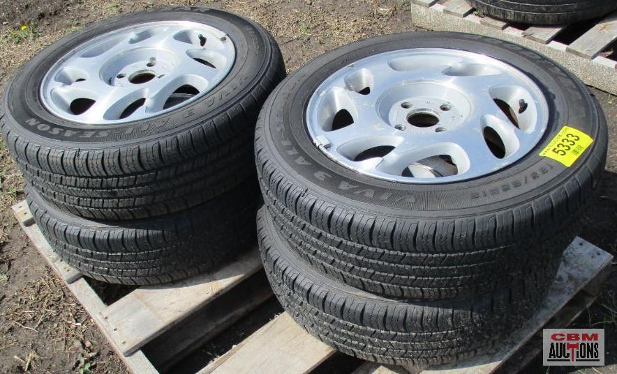 Good Year All Season 185/65 R15 Tires & Wheels off Saturn - Set of 4