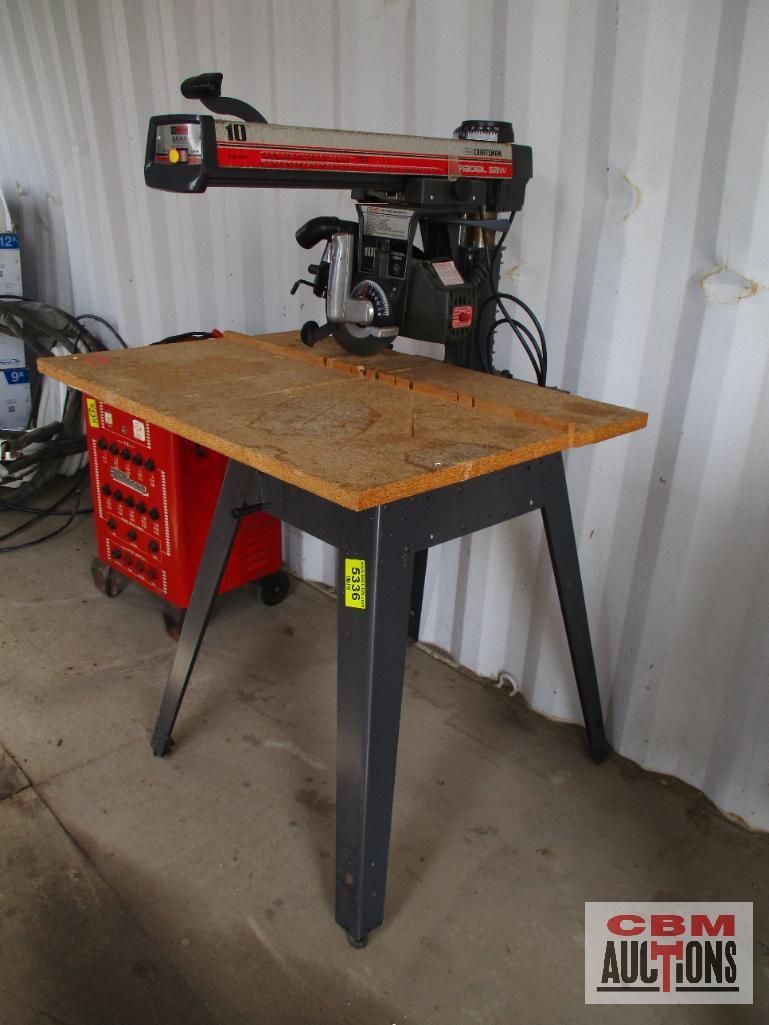 Sears Craftsman10" Radial Saw 2.5 HP, 120/240 Volt ...