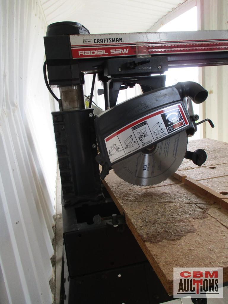 Sears Craftsman10" Radial Saw 2.5 HP, 120/240 Volt ...