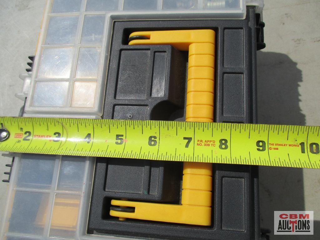 Black & Yellow Tool Box w/ Staple Guns, Staples, Combination Wrenches & Misc. Tools *CRM