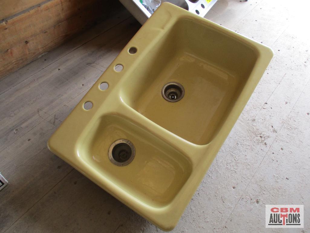 Kohler...D11883 Cast Iron Double Sink 33" x 22" OAL *CRF