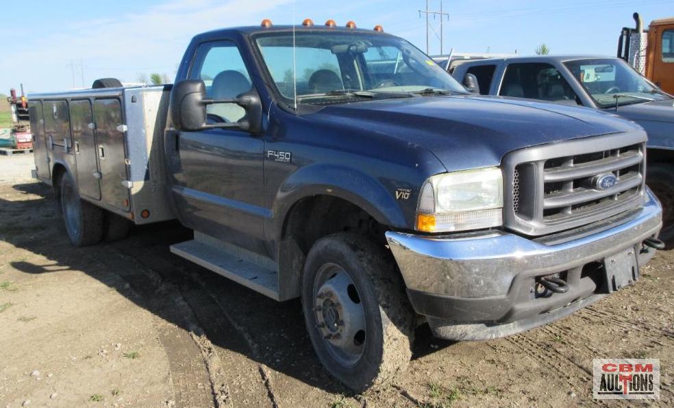 2004 Ford F-450 Service Truck, 4x4 VIN # 1FDXF47S74EC00213