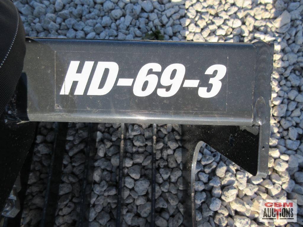 Stout HD-69-3 69", 3" Tine Spacing, Open Side Skid Steer Brush Grapple Hoses & Couplers