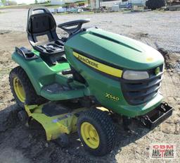 John Deere X540 Riding Lawn Tractor, 54" Deck (Seller Said Needs Carb)