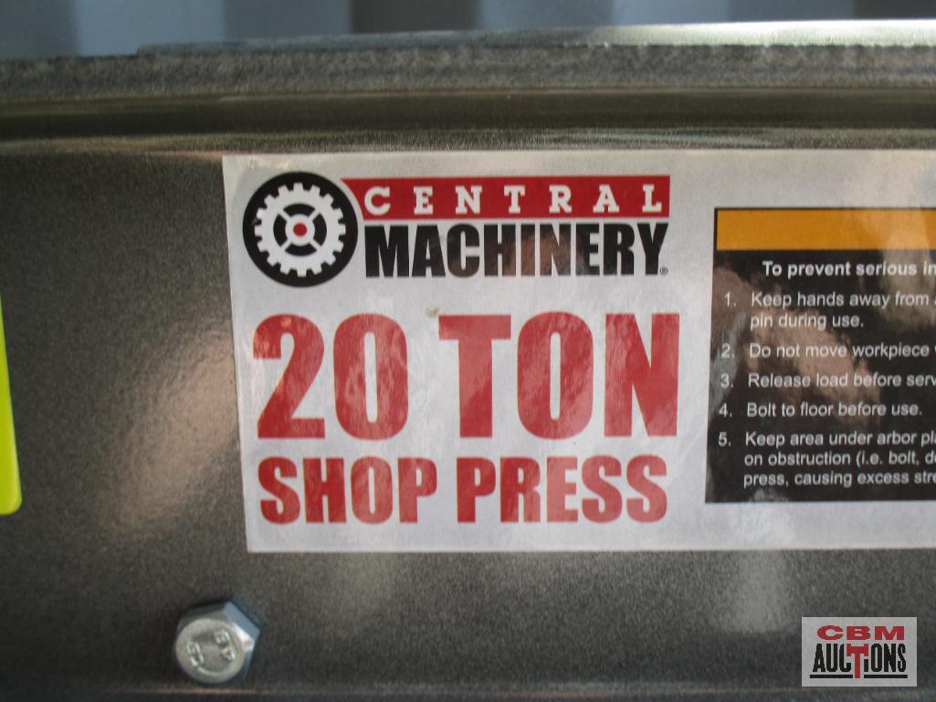 Cental Machinery 32879 20 Ton Shop Press, 40,000 LB Capacity *FRF