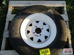 4 Bolt Trailer Tire & Wheel ST175/80 R 13 *North of I