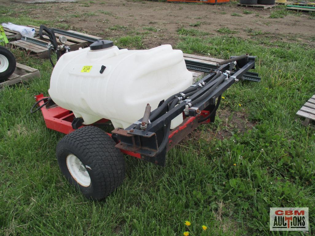 Pull Behind Folding Boom Sprayer With Wand & Electric Pump (Unknown)