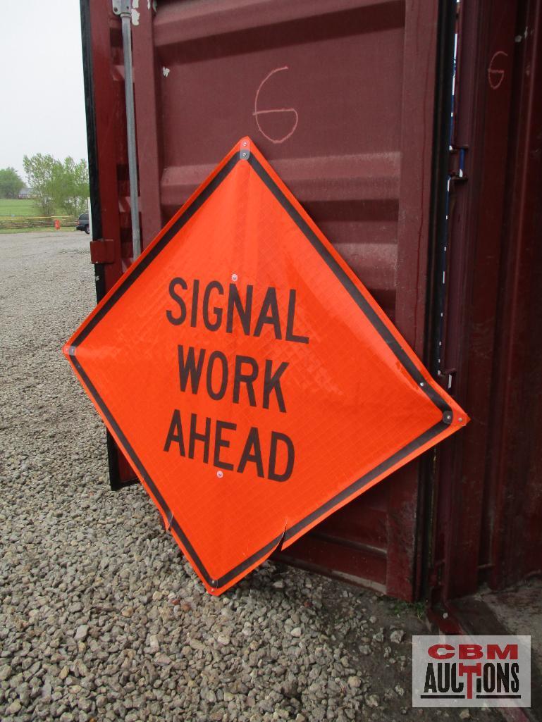 Signal Work Ahead Sign *GLB