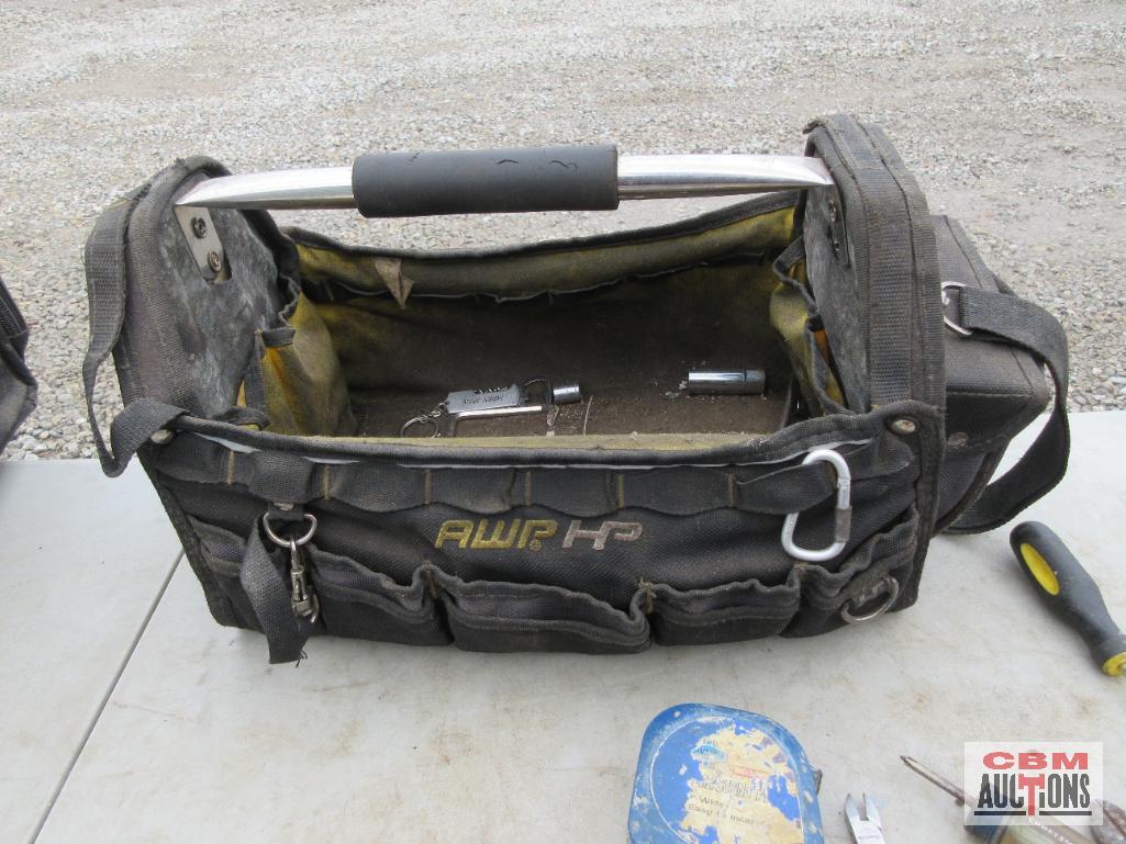 AWP HP Tool Bag w/ Misc. Hand Tools... Pliers, Screwdrivers, Adjustable Wrenches, Ratcheets,