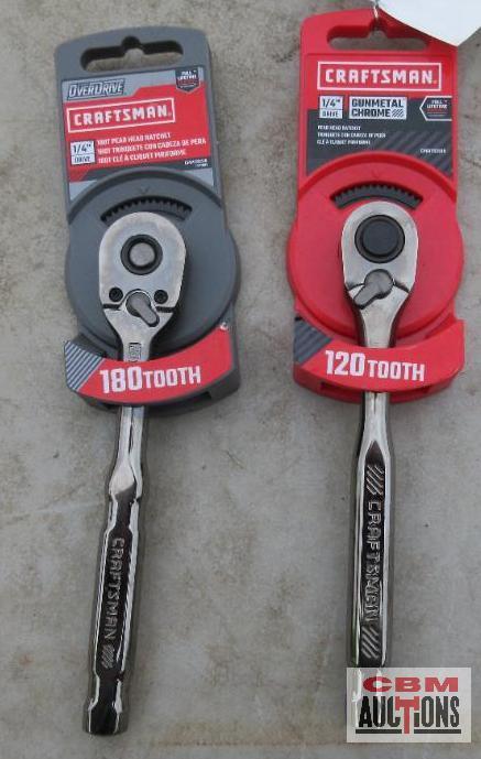 Craftsman 180tooth 1/4" Drive Ratchet Craftsman 120 Tooth 1/4" Drive Ratchet... *ELM